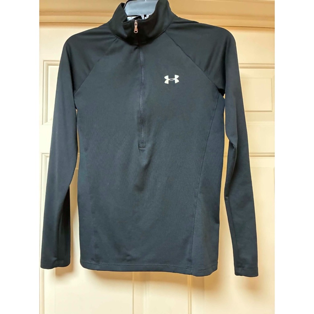 Under Armour ColdGear Women's Black 1/4 Zip Pullover Long Sleeve Athletic‎ Top